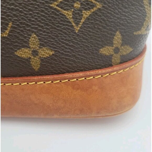 LOUIS VUITTON ALMA HANDBAG MONOGRAM M51130 SD0965 Large 9 X 13.5 X 6.3 Authentic - Picture 6 of 16